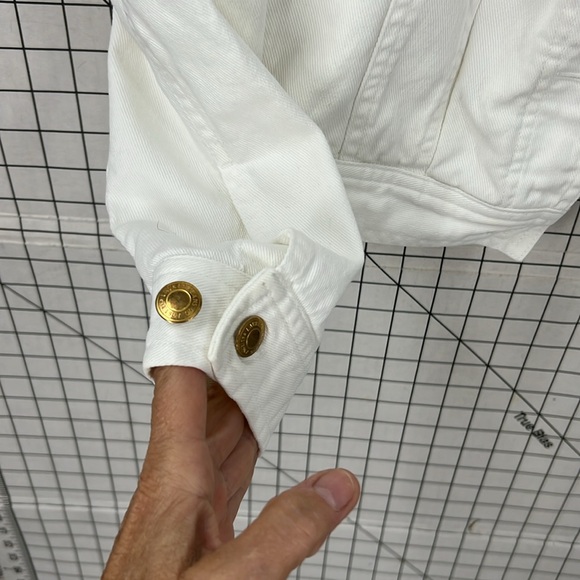 Lauren jeans, Ralph Lauren, white denim trucker jacket SP - Picture 9 of 11